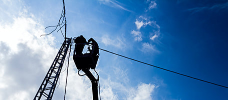 Connecting electricity from overhead wires to domestic property